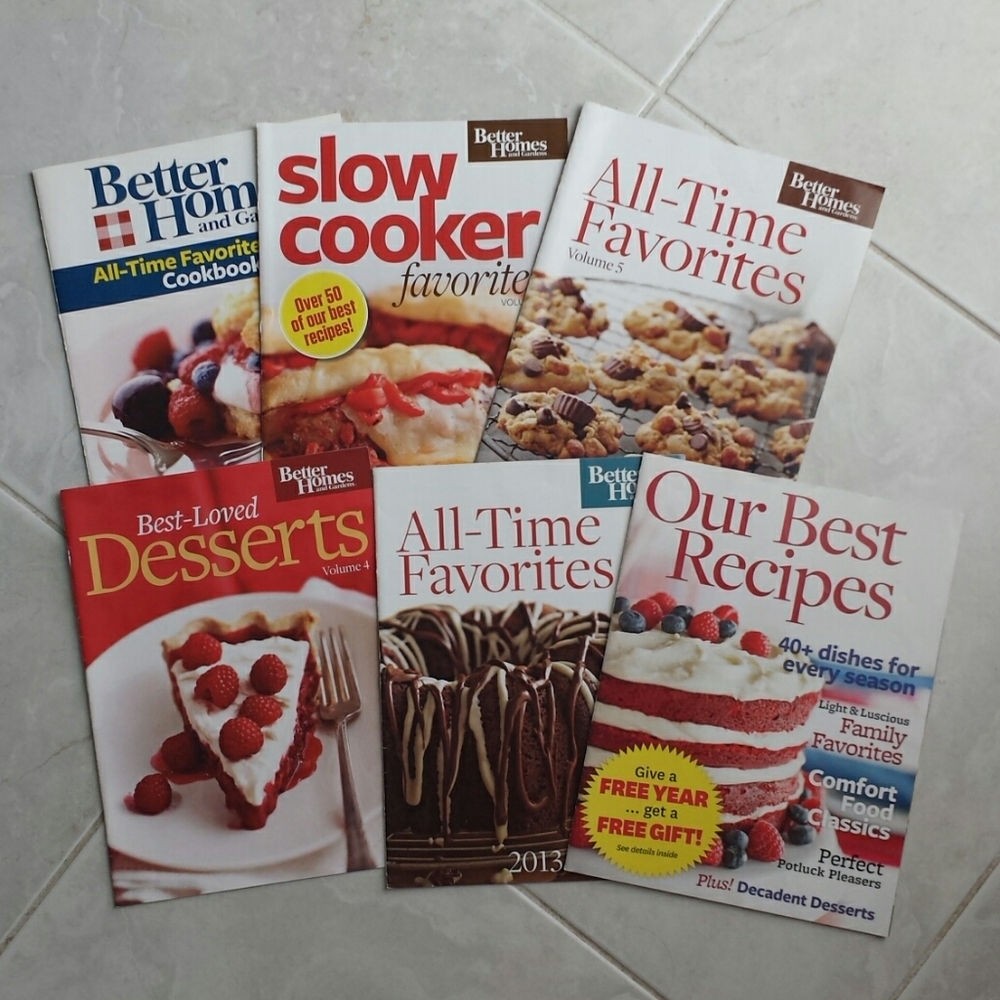 6 Better Homes Recipe Magazines
